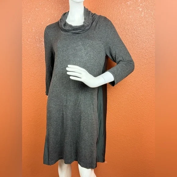 Weekday Anthropologie Saturday Sunday Grey Cowl Neck Dress Size Large. E97 - Picture 7 of 15